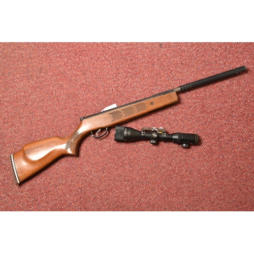 285 - A WEBLEY STINGRAY OS QUATTRO POWRLOK .22  BREAK BARREL AIR RIFLE, serial number 0715 24031, the waln... 