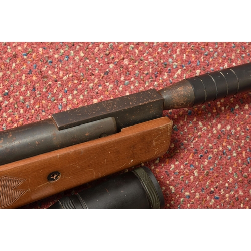 285 - A WEBLEY STINGRAY OS QUATTRO POWRLOK .22  BREAK BARREL AIR RIFLE, serial number 0715 24031, the waln... 