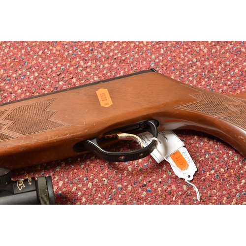 285 - A WEBLEY STINGRAY OS QUATTRO POWRLOK .22  BREAK BARREL AIR RIFLE, serial number 0715 24031, the waln... 