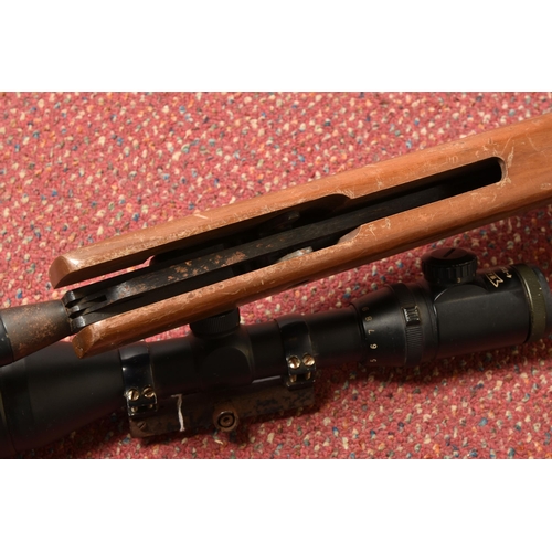 285 - A WEBLEY STINGRAY OS QUATTRO POWRLOK .22  BREAK BARREL AIR RIFLE, serial number 0715 24031, the waln... 