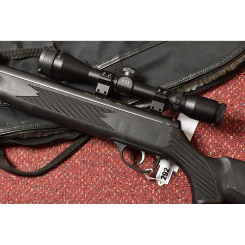 292 - A WEBLEY & SCOTT LTD VMX TR HT .22 BREAK BARREL AIR RIFLE, with a AGS 3-9 x 40 telescopic sight, and... 