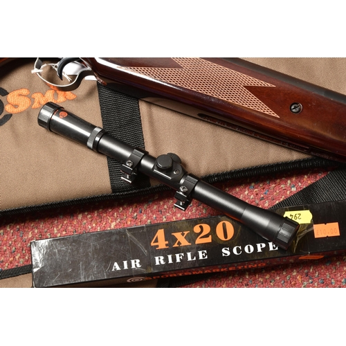 294 - A SMK XTB2-2K .22 BREAK BARRELL AIR RIFLE, appears in correct working order, with a boxed 4x20 scope... 