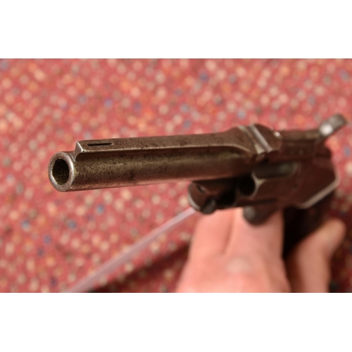 295 - A SMITH & WESSON 'TIP-UP' .32 CALIBRE 5 SHOT RIMFIRE REVOLVER, serial no.54335, its 3.5-inch barrel ... 