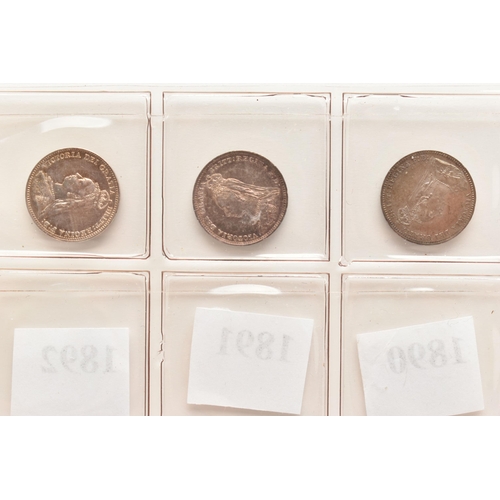 135 - A PARCEL OF VICTORIA THREEPENCE 3d COINS, Jubilee head, 1890, 1891, 1892