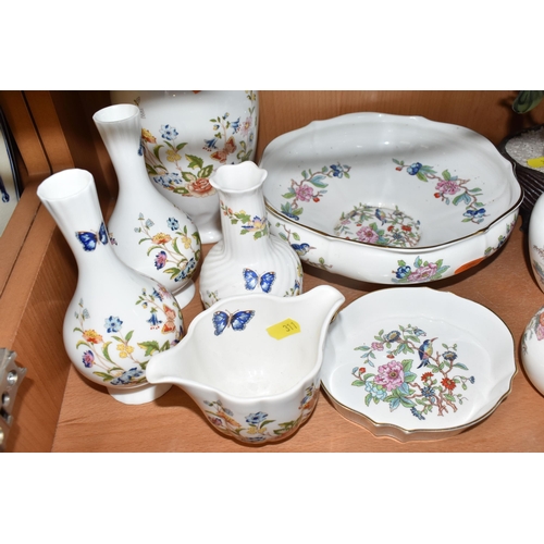 311 - A GROUP OF DECORATIVE CERAMICS AND GLASS ITEMS to include a quantity of Aynsley giftware comprising ... 