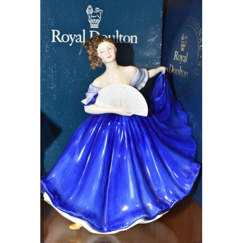 331 - A GROUP OF FIVE BOXED ROYAL DOULTON FIGURINES comprising two differing versions of 'Elaine' comprisi... 