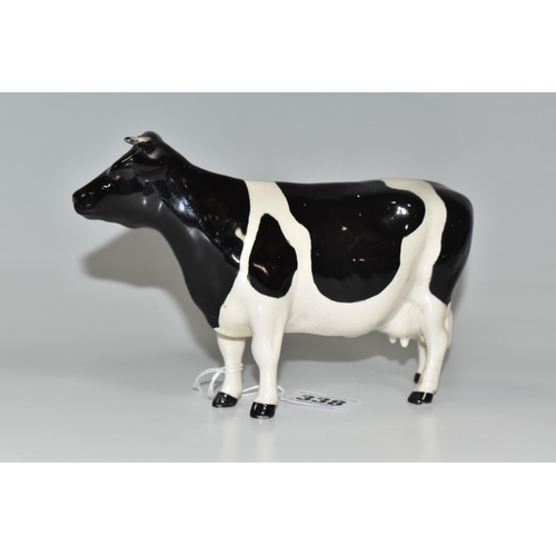 338 - A BESWICK FRIESIAN COW, Champion Claybury Leegwater model no 1362A (1) (Condition Report: has a repa... 