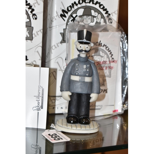 355 - SEVEN BOXED ROBERT HARROP DESIGNS LTD 'CAMBERWICK GREEN' MONOCHROME EDITION FIGURES, limited edition... 