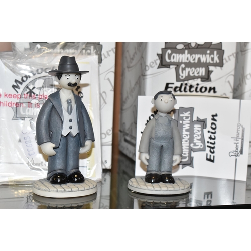 355 - SEVEN BOXED ROBERT HARROP DESIGNS LTD 'CAMBERWICK GREEN' MONOCHROME EDITION FIGURES, limited edition... 