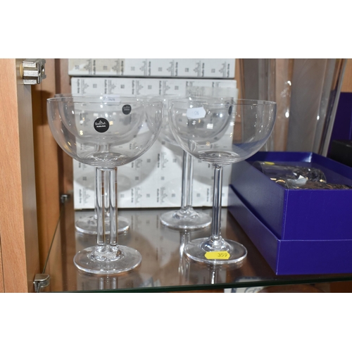 359 - A GROUP OF GLASSWARE a boxed pair of Edinburgh Crystal tumblers, a boxed crystal cut Edinburgh Inter... 