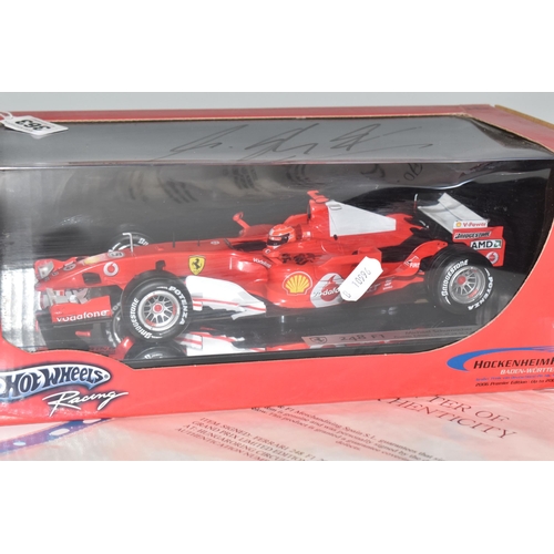 363 - A BOXED MATTEL HOTWHEELS RACING 1/18 SCALE LIMITED EDITION FERRARI 248 F1 CAR, No.1140 of 2006, the ... 