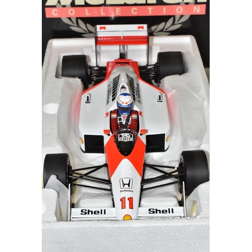 367 - A BOXED MINICHAMPS McLAREN COLLECTION 1/12 SCALE McLAREN MP4-4 A, PROST 1988 F1 CAR, No.530 881211, ... 