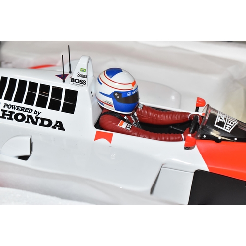 367 - A BOXED MINICHAMPS McLAREN COLLECTION 1/12 SCALE McLAREN MP4-4 A, PROST 1988 F1 CAR, No.530 881211, ... 