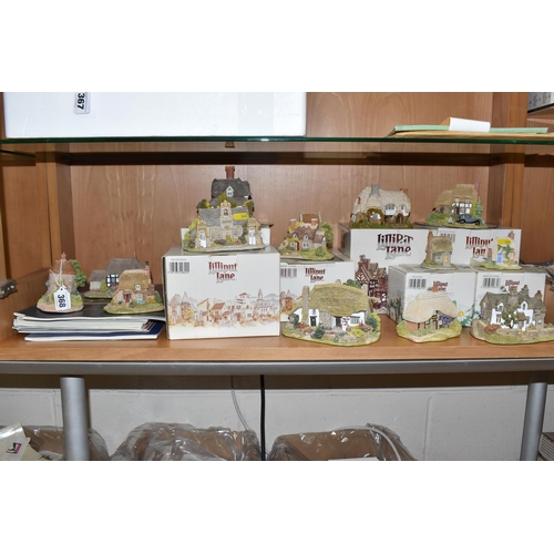 368 - A GROUP OF FOURTEEN LILLIPUT LANE SCULPTURES comprising two boxed Collector's Club Specials to inclu... 