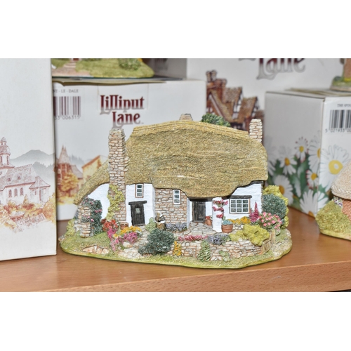 368 - A GROUP OF FOURTEEN LILLIPUT LANE SCULPTURES comprising two boxed Collector's Club Specials to inclu... 