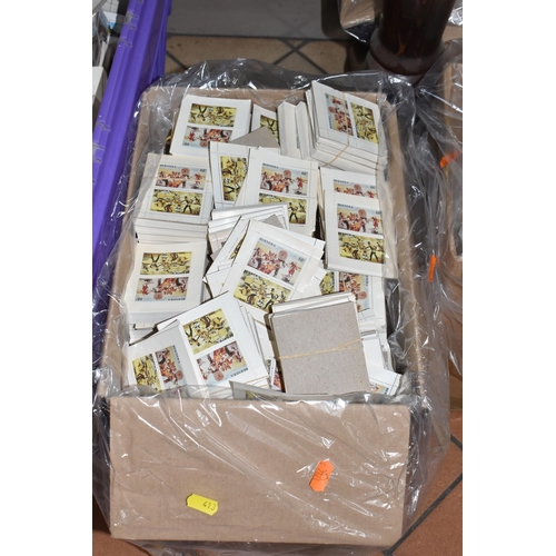 413 - FOUR BOXES OF CINDERELLA AND LOCALS STAMPS to include thousands of Bernera Islands, Fujiera, Eynhall... 