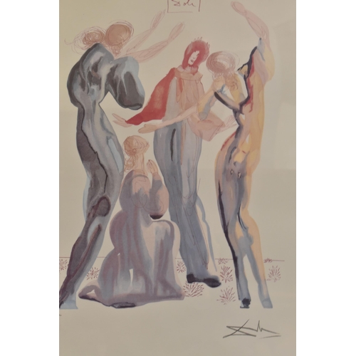 418 - AFTER SALVADOR DALI 'LA DANSE', a limited edition lithographic print from the 'Divine Comedy' series... 