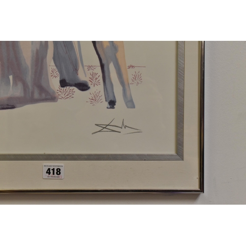 418 - AFTER SALVADOR DALI 'LA DANSE', a limited edition lithographic print from the 'Divine Comedy' series... 