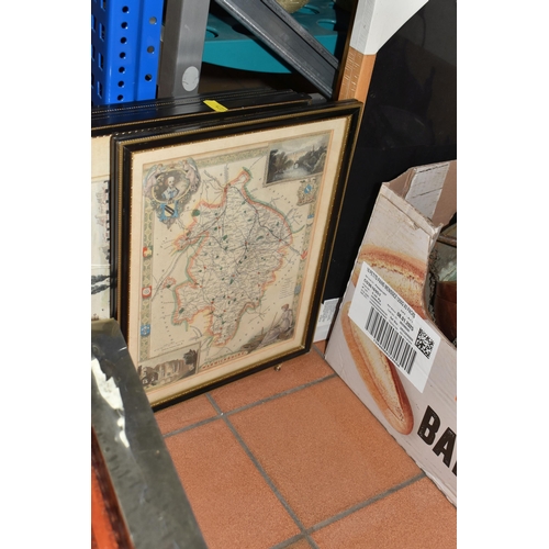 435 - THREE BOXES AND LOOSE MISCELLANEOUS ITEMS to include a wooden box containing assorted vintage Ral-Pa... 