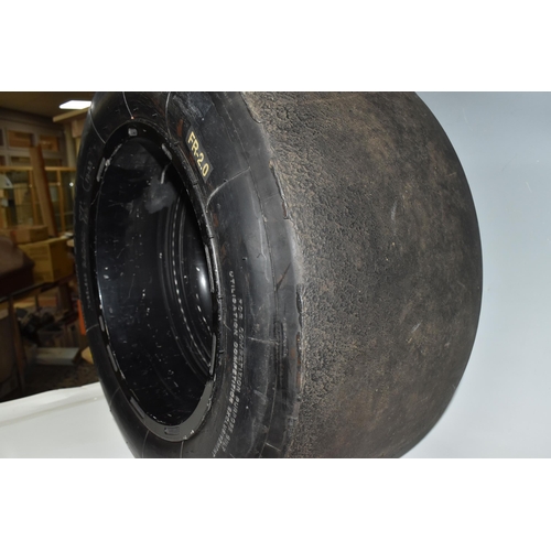 449 - A FORMULA RENAULT RACE SERIES WHEEL, with Michelin 23/57-13 tyre, the rim printed 'Formula Renault' ... 