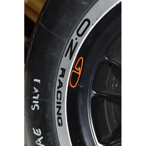 449 - A FORMULA RENAULT RACE SERIES WHEEL, with Michelin 23/57-13 tyre, the rim printed 'Formula Renault' ... 