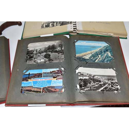 463 - FIVE ALBUMS OF POSTCARDS AND PHOTOGRAPHS, to include a quantity of mainly late twentieth century UK ... 