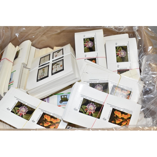 465 - FOUR BOXES OF 'CINDERELLA' AND 'LOCALS' STAMPS to include thousands of Eynhallow, Grunay and Staffa ... 