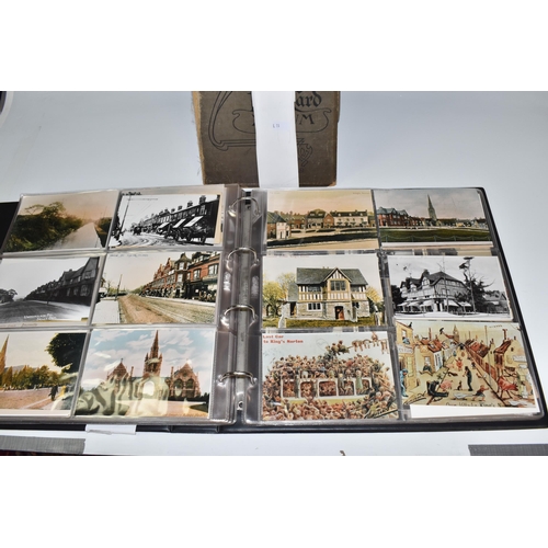 467 - TWO ALBUMS OF POSTCARDS containing approximately 609 examples, mostly from the early 20th century, s... 