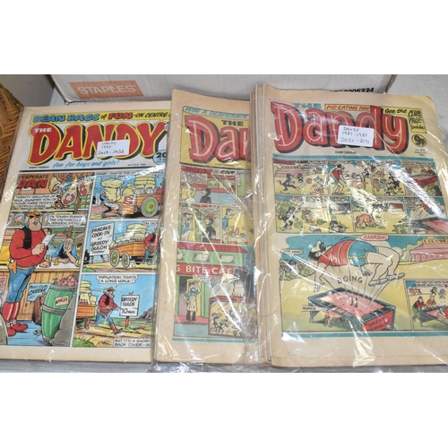 471 - A BOX OF APPROXIMATELY TWO-HUNDRED AND TWENTY DANDY COMICS covering the 1980s and 1990s, with many i... 