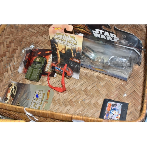 473 - A QUANTITY OF ASSORTED TOYS, to include Mattel Hot Wheels Star Wars cars, still sealed on original b... 