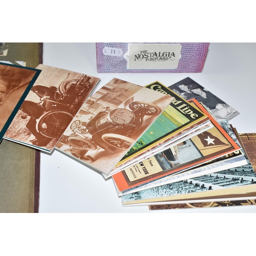 480 - ONE ALBUM AND ONE BOX OF POSTCARDS, the album contains 250 early -mid 20th century examples featurin... 