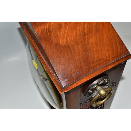 481 - A REGENCY WALNUT TWIN FUSEE BRACKET CLOCK, the case has inlaid brass foliate detail to the frontage,... 