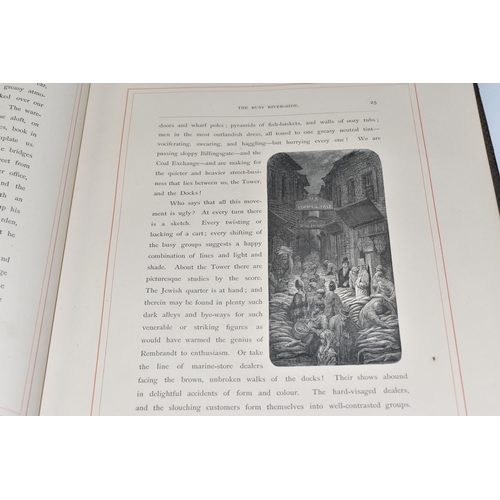 482 - LONDON, A PILGRIMAGE' BY GUSTAVE DORÉ AND BLANCHARD JERROLD, Grant & Co 1872, leather bound with gil... 