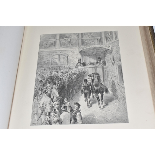 482 - LONDON, A PILGRIMAGE' BY GUSTAVE DORÉ AND BLANCHARD JERROLD, Grant & Co 1872, leather bound with gil... 