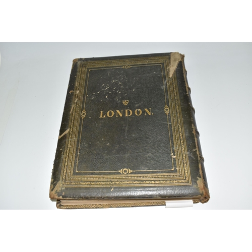 482 - LONDON, A PILGRIMAGE' BY GUSTAVE DORÉ AND BLANCHARD JERROLD, Grant & Co 1872, leather bound with gil... 