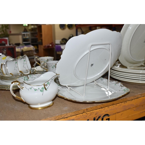 488 - A ROYAL DOULTON LAMBETHWARE 'SANDSPRITE' PATTERN DINNER SET, comprising three covered tureens, eight... 