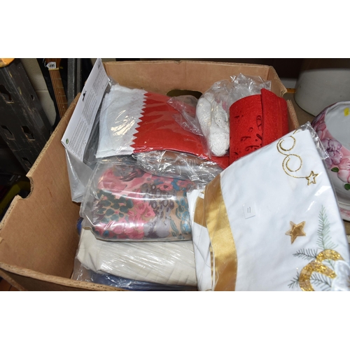 500 - ONE BOX OF PACKAGED FABRIC PIECES, suitable for dressmaking, patchworking and Christmas decorations,... 