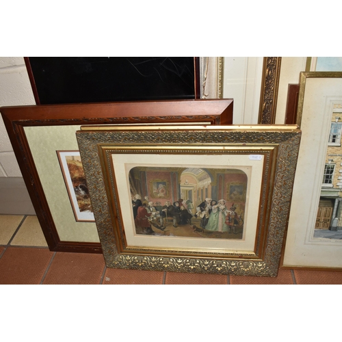 513 - A SMALL QUANTITY OF PICTURES AND PRINTS, to include a William Russell Flint limited edition print fo... 