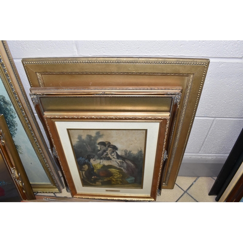 517 - A QUANTITY OF PICTURES AND PRINTS ETC, to include a late 20th century oil on canvas landscape with d... 