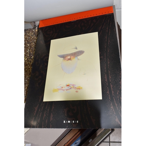 459 - A 1984 ZANDERS CALENDAR, with twelve fine art reproductions, measures 81cm x 55cm (1) (Condition Rep... 