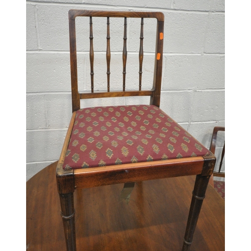 231 - A 20TH CENTURY MAHOGANY CIRCULAR TILT TOP PEDESTAL TABLE, diameter 102cm x height 72cm, along with a... 