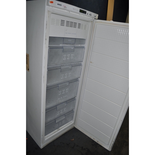 52 - A BOSCH LARDER FREEZER, width 60cm, depth 60cm, height, 155cm (PAT pass and working at -20 degrees)