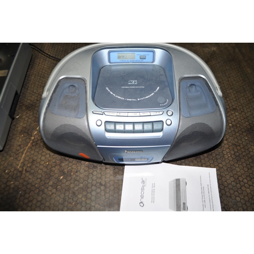 59 - A NEOSTAR NTCD1B USB TURNTABLE AND A PANASONIC PORTABLE HI FI (both PAT pass and working but CD does... 