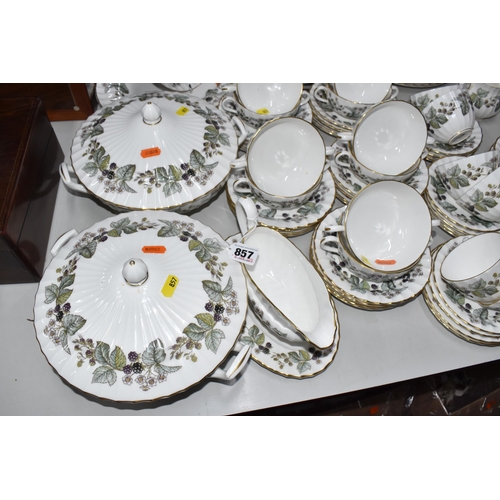 857 - ONE HUNDRED AND SEVENTEEN PIECE ROYAL WORCESTER DINNERWARE 'LAVINIA', pattern no. Z2821, comprising ... 