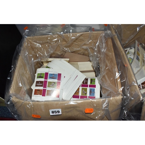 859 - FOUR BOXES OF 'CINDERELLA/LOCAL' STAMPS to include thousands of Bernera Scotland, State of Oman, Eyn... 