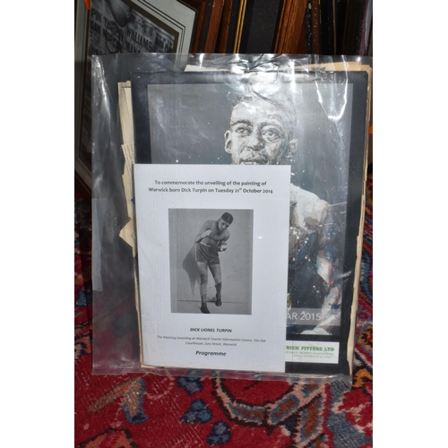 864 - SEVEN FRAMED PHOTOGRAPHS OF THE BOXER RANDOLPH TURPIN, including a collage of two photographs, an au... 