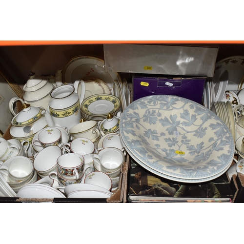 899 - TWO BOXES AND LOOSE MINTON AND ROYAL DOULTON CERAMICS ETC, to include Minton Oriental Blossom, Ashwo... 