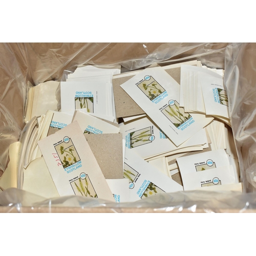 901 - FOUR BOXES OF 'CINDERELLA/LOCAL' STAMPS to include thousands of Staffa Scotland, Holy Island, Nagala... 