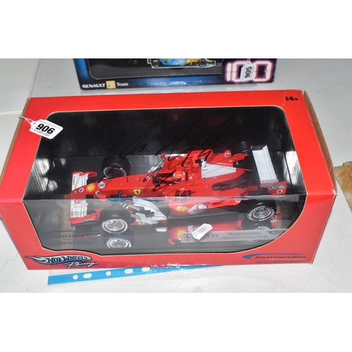 906 - A BOXED MATTEL HOTWHEELS RACING 1/18 SCALE LIMITED EDITION FERRARI 248 F1 CAR, No.1140 of 2006, the ... 