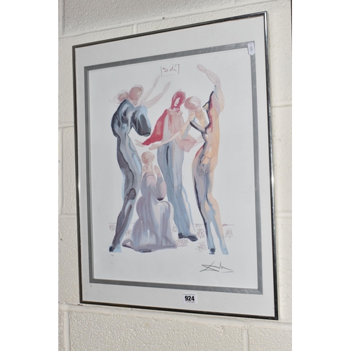 924 - AFTER SALVADOR DALI 'LA DANSE', a limited edition lithographic print from the 'Divine Comedy' series... 